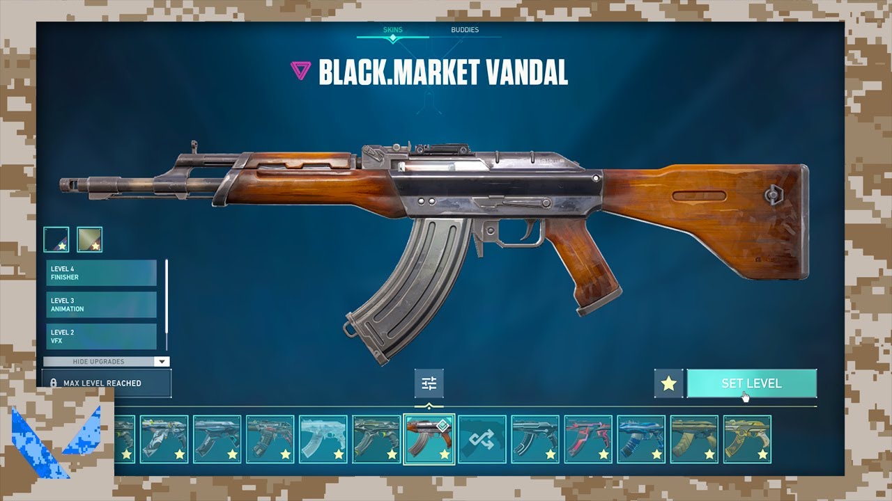 BLACK MARKET FINISHERS/VFX FULLY UPGRADED BUNDLE VALORANT