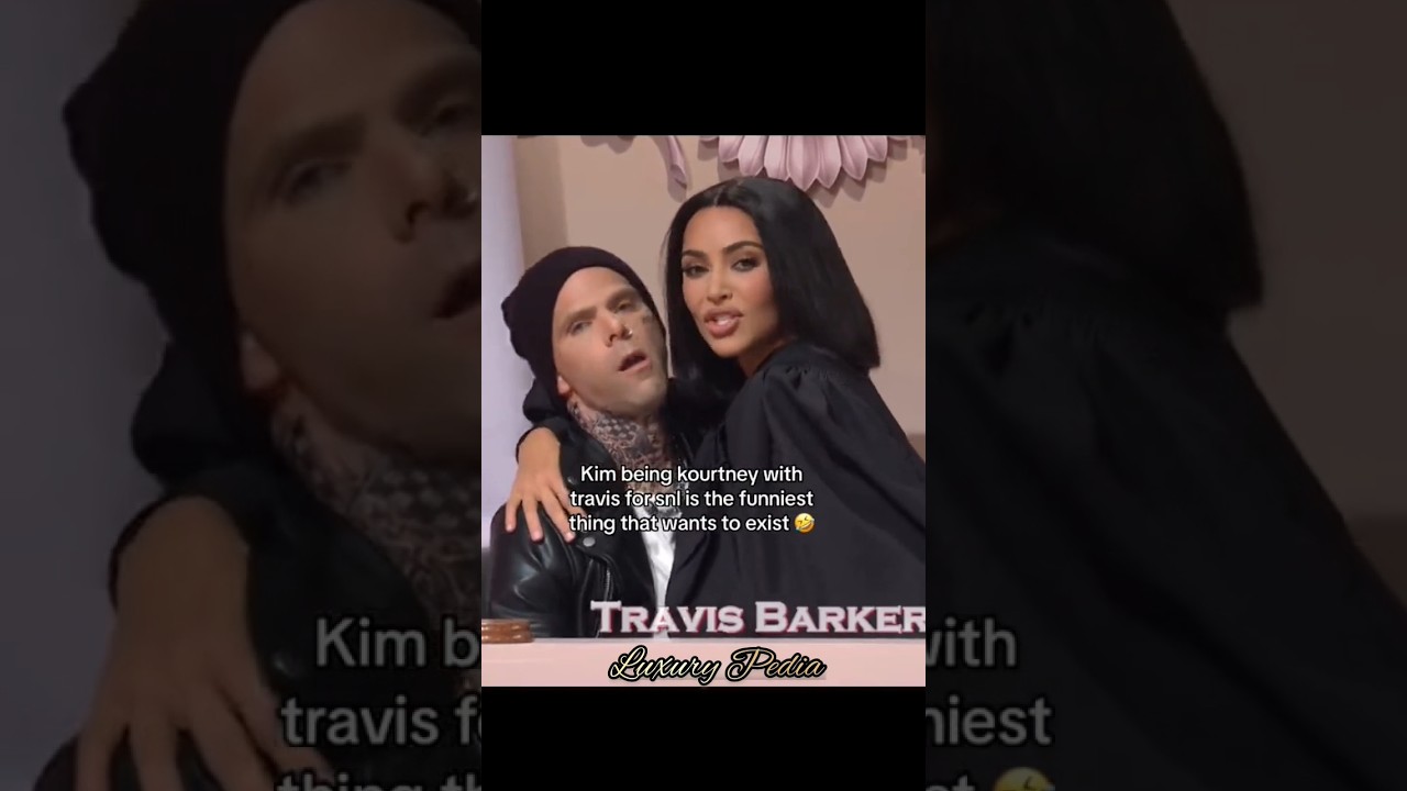 Kim is so real for that 😭🤣 #kimkardashian #kourtneykardashian #travisbarker