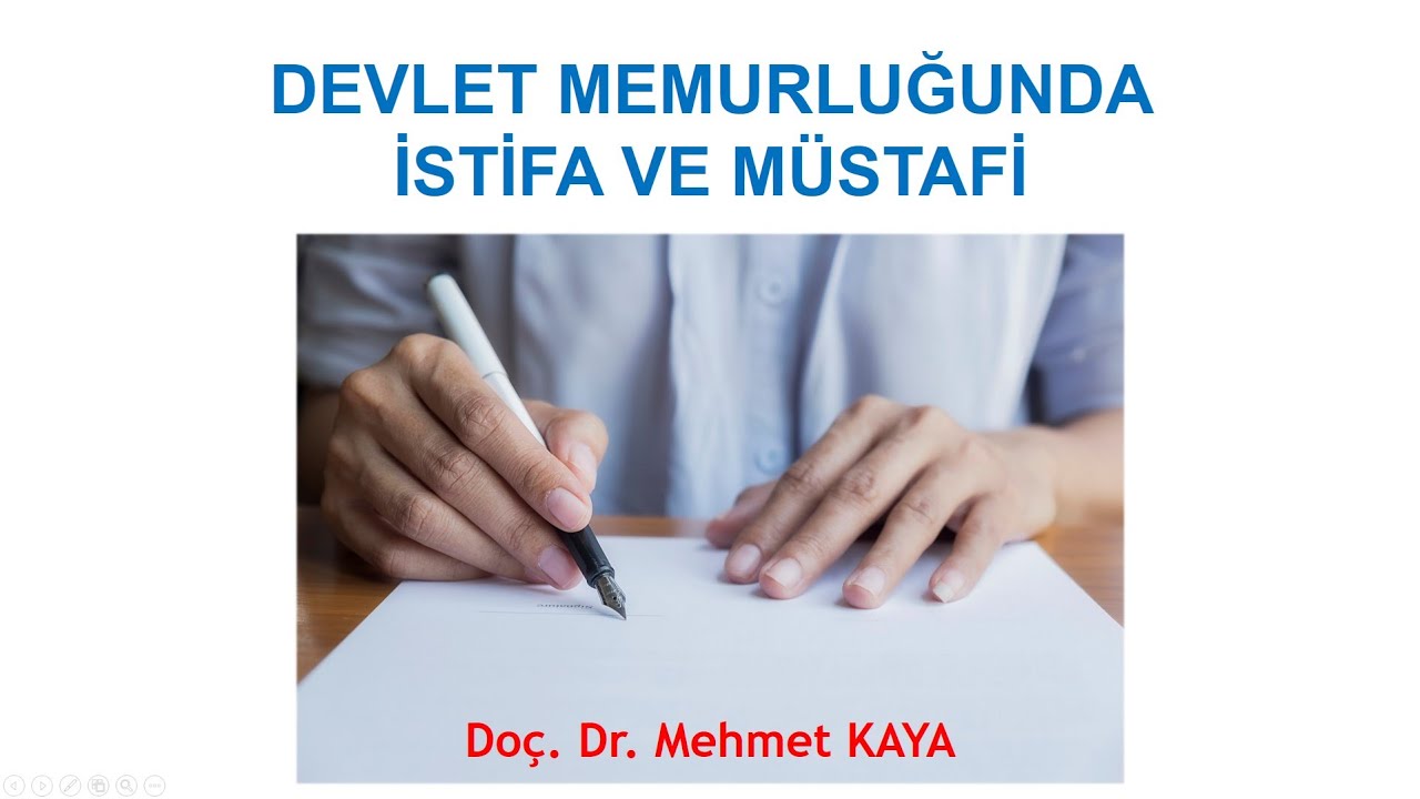 Devlet memurluğunda istifa ve müstafi kavramları