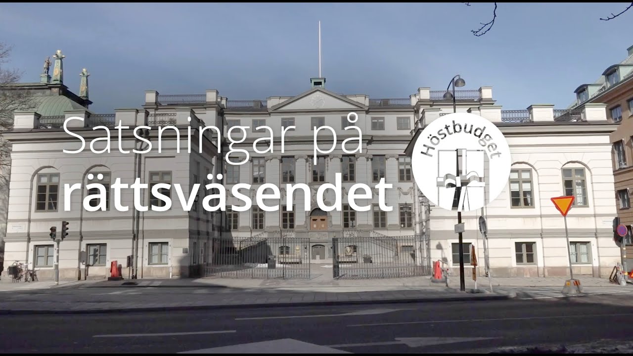 Regeringens satsningar p&aring; r&auml;ttsv&auml;sendet i h&ouml;stbudgeten
