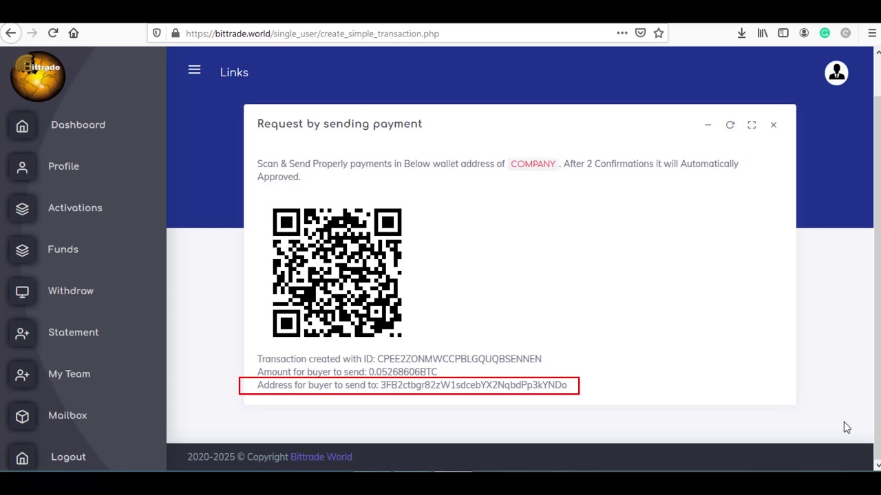 Bittrade world : How to register and activate account.