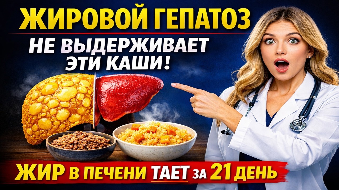 Если вам 40+: эти каши очищают печень от жира за 21 день | Жировой гепатоз