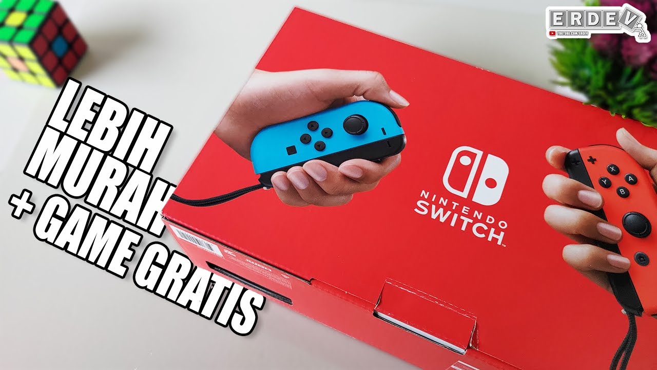 BELI NINTENDO SWITCH MURAH GAMENYA GRATISAN SEMUA! - Unboxing Nintendo Switch V2 di Tahun 2022