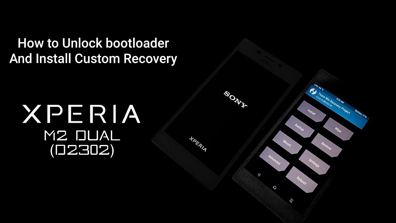 How to Unlock bootloader & Install Custom Recovery on Xperia M2 Dual (D2302) in 2022