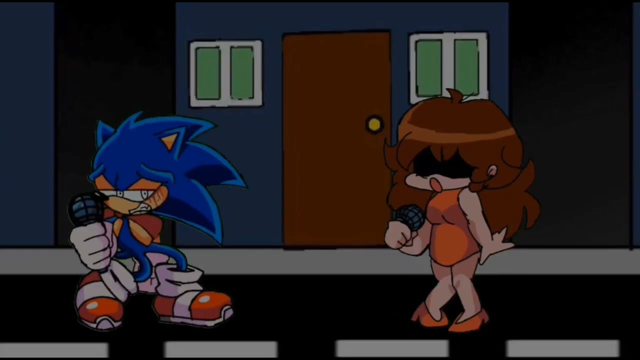 FNF (Depression & insane) Isolated V2 & lunacy V2 but Alt Sonic (me) & GF sings it  (cover) 