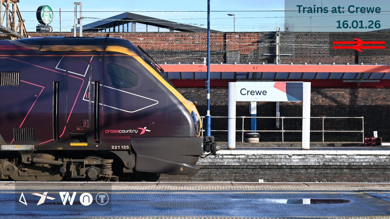Trains at Crewe 16.01.26