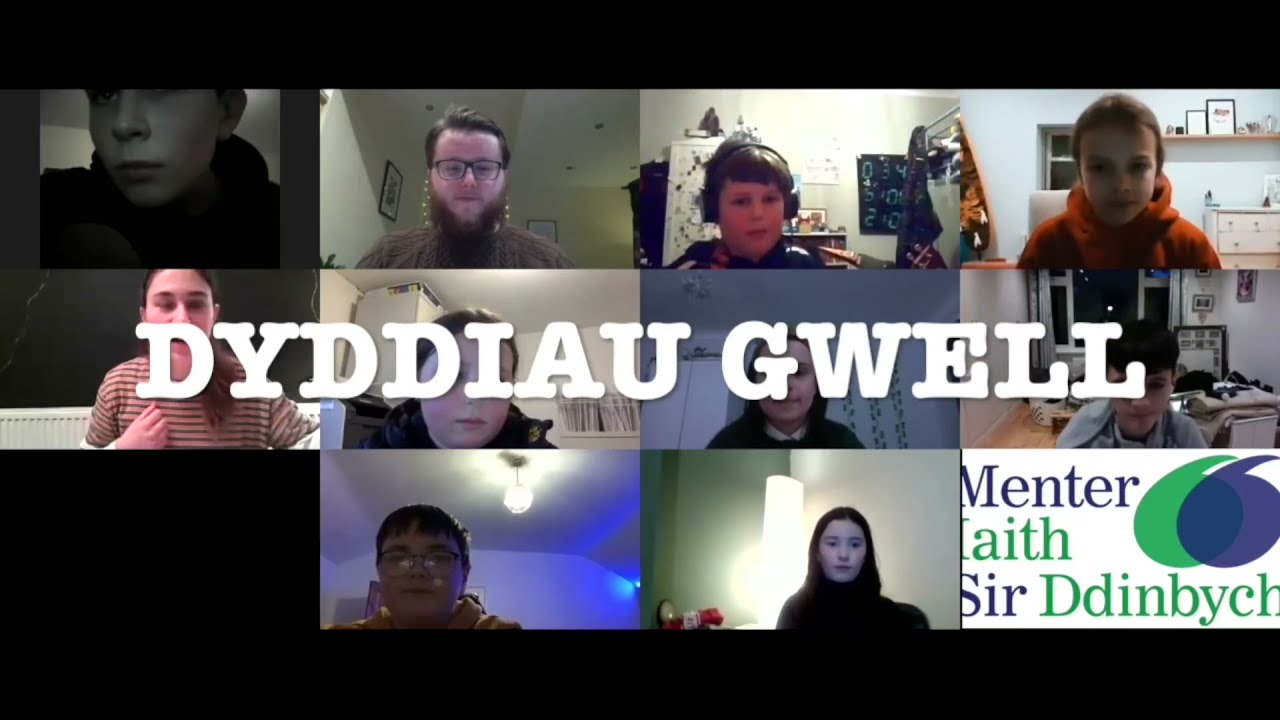 Dyddiau Gwell - Mared Williams a chriw ysgrifennu cân Menter Iaith Sir Ddinbych