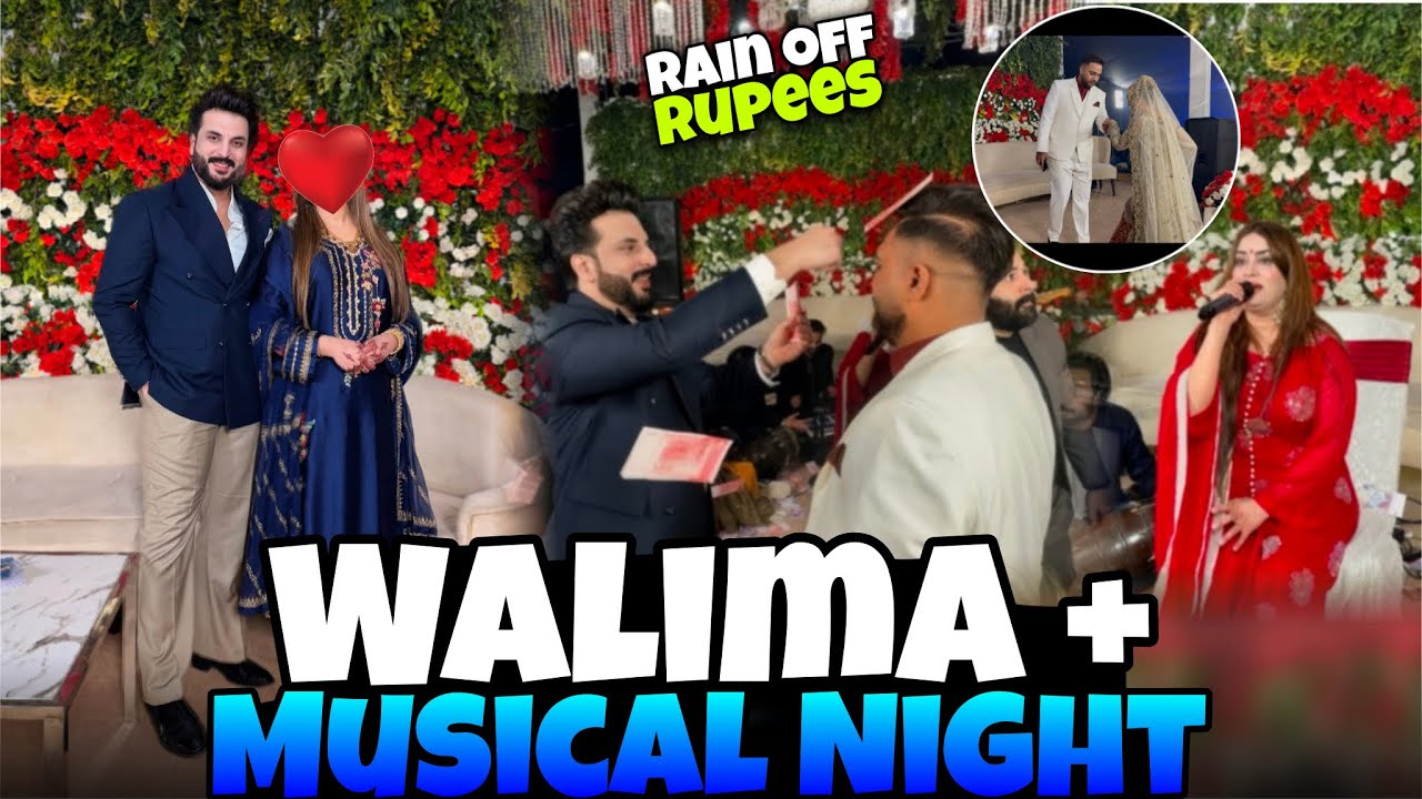 Finally Walima Event ! Rain of rupees!