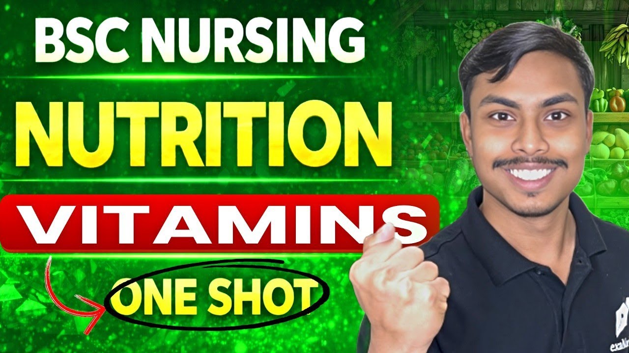 Vitamins || Unit 5 || One Shot || Nutrition || Bsc Nursing || Examark