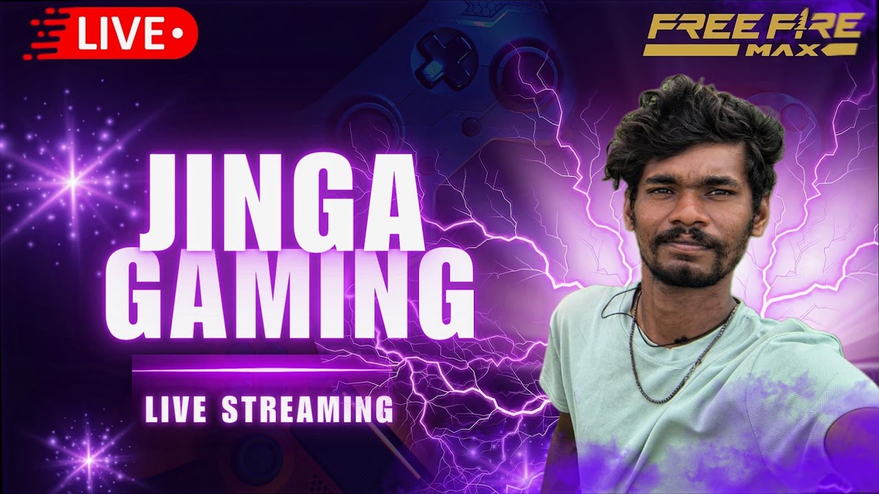 JINGA ON LIVE Free Fire MAX : 👍 Good stream | Playing Squad | Streaming
