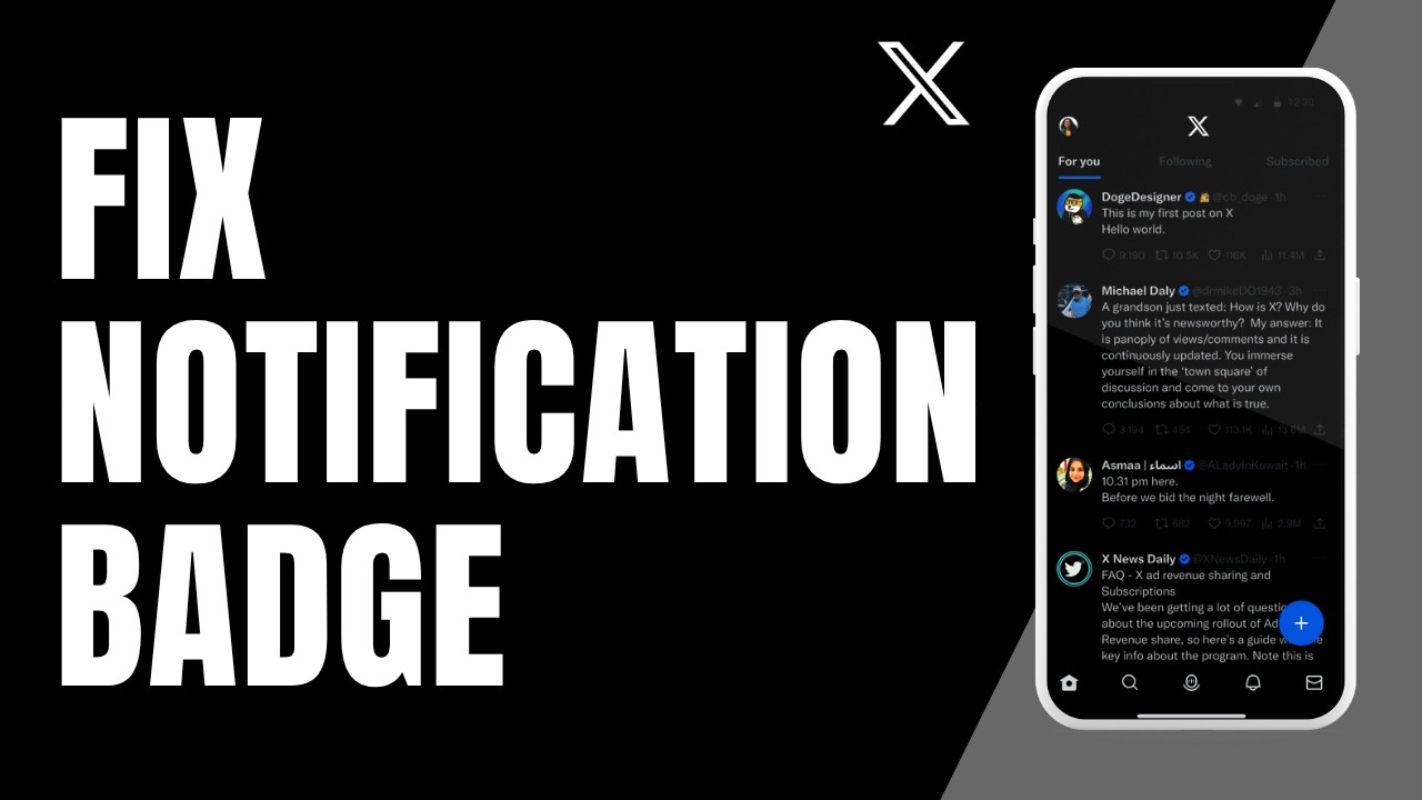 How to Fix Twitter X Notification Badge Not Clearing