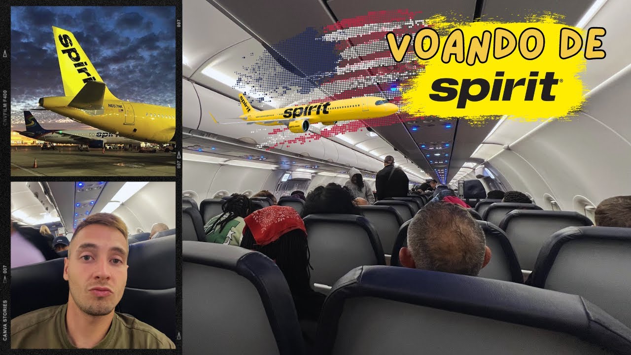 Como é Viajar com a Spirit Airlines? - Chegando nos Estados Unidos com Baixo Preço e Conforto 😂🇺🇸