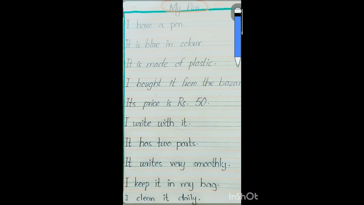 #mypen in English|#mypen essay in English|#englishgrammar & composition| @JHLearners154