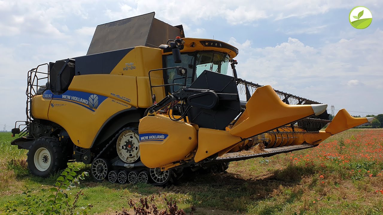 NEW HOLLAND CR 8.90 Revelation SmarTrax | Trebbiatura Pisello Proteico 2020 | Drone + PURE SOUND!