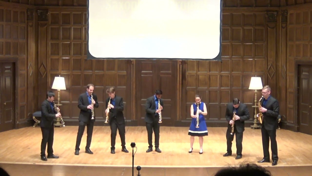 Eric Ewazen: Fantasia for Seven Saxophones (2017)[Binaural 3D Audio]