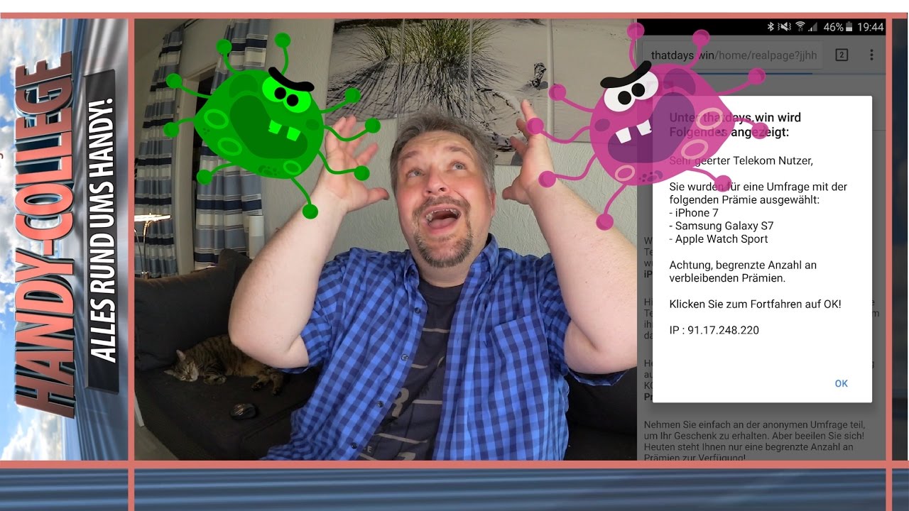VIRUS im Browser? Gef&auml;hrliche Homepage aufgerufen? ☛ Was Ihr tun k&ouml;nnt... | #HANDYSICHERHEIT