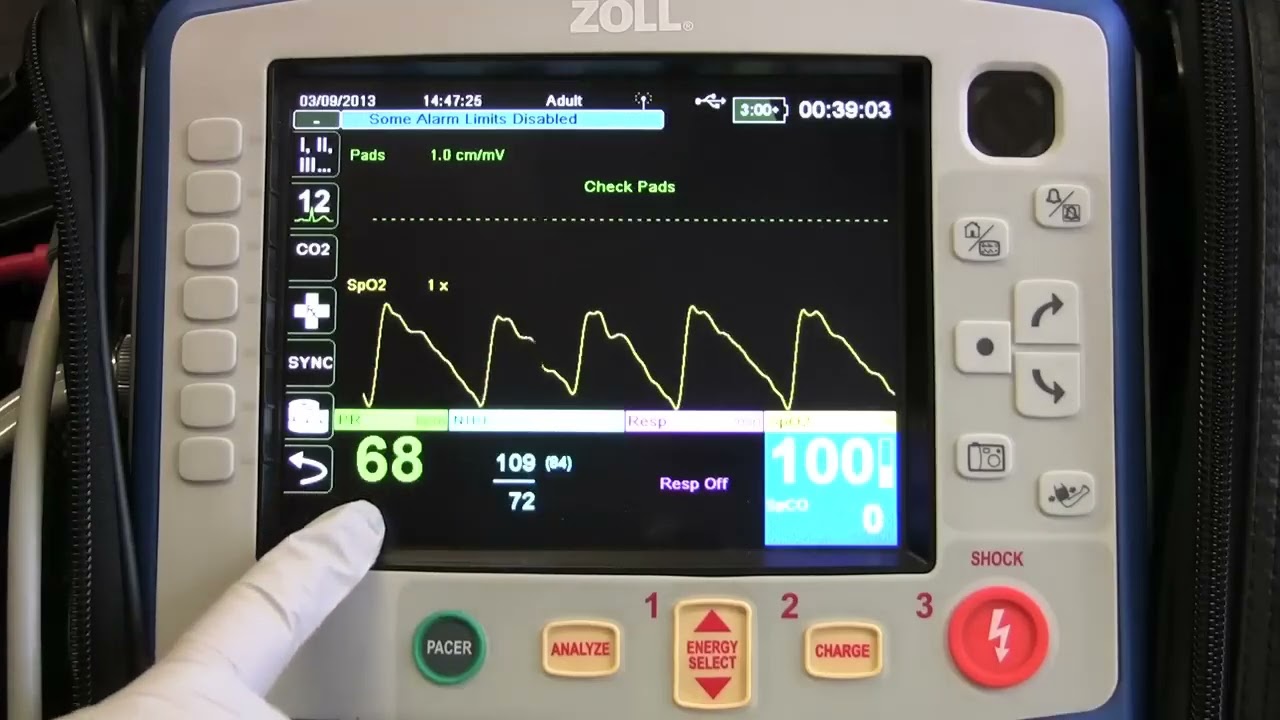 Instruction of the Zoll X Series   Part 2 NIBP and SpO2 SpCO