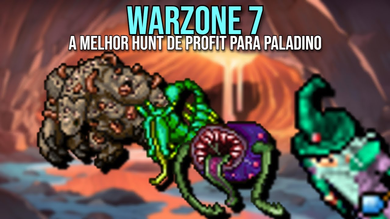 TIBIA | WARZONE 7 É A MELHOR HUNT DE PROFIT PARA PALADINO!
