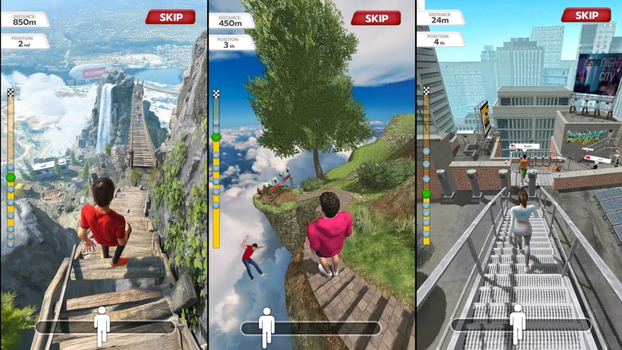 WALK KING - RACE ON STAIRS | HIGH-SPEED STAIR RACING WITH UPGRADES AND INTENSE CHALLENGES