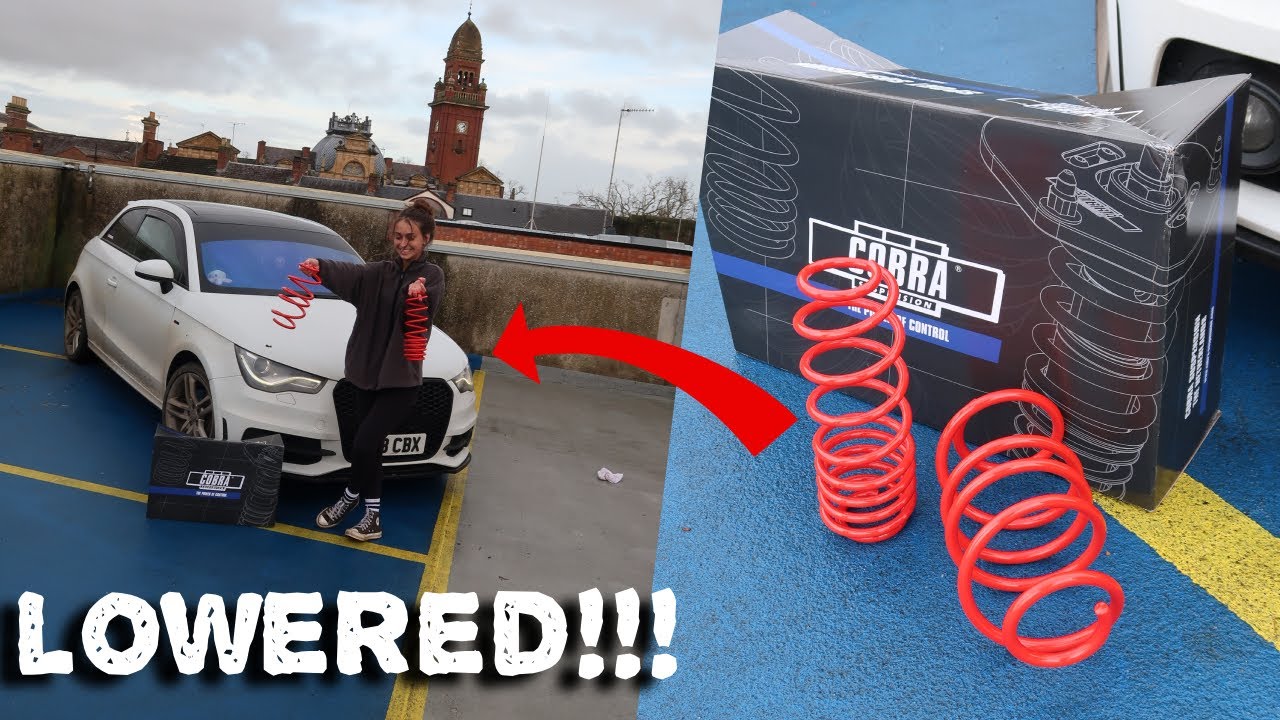 LOWERING SPRINGS ON MY AUDI A1!!