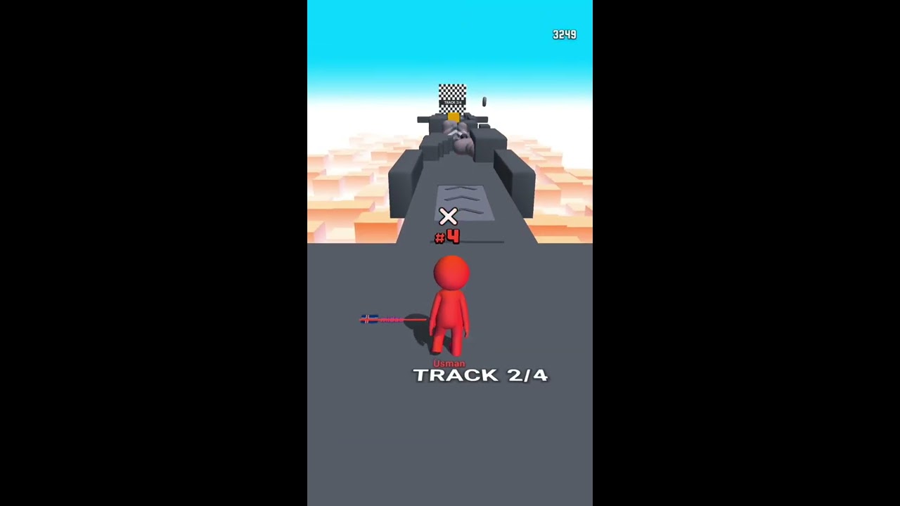 Human Runner 3D Races 1-5 Voodoo IOS Gameplay