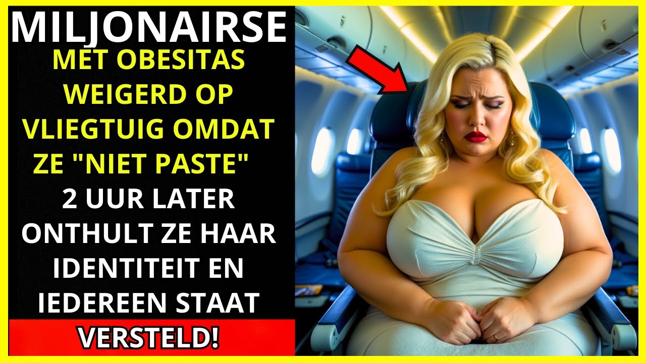 EEN OBESE MILJONAIR WERD GEWEIGERD OP HAAR VLUCHT OMDAT ZE 