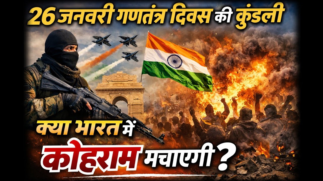 26 जनवरी गणतंत्र दिवस की कुंडली क्या भारत में कोहराम बचाएगी । Bhavishya Malika 2026।