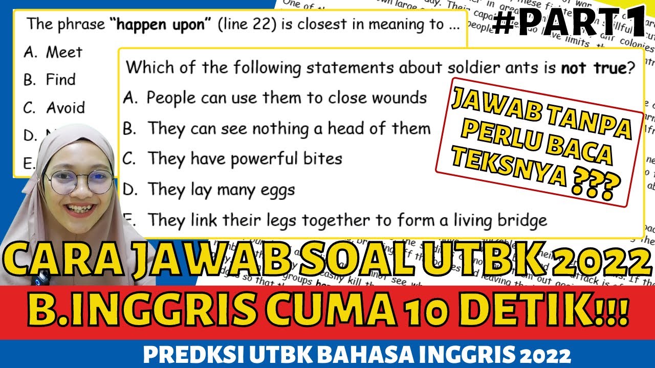 PREDIKSI SOAL BAHASA INGGRIS UTBK 2025 PART 1 | TIPS UTBK 2025