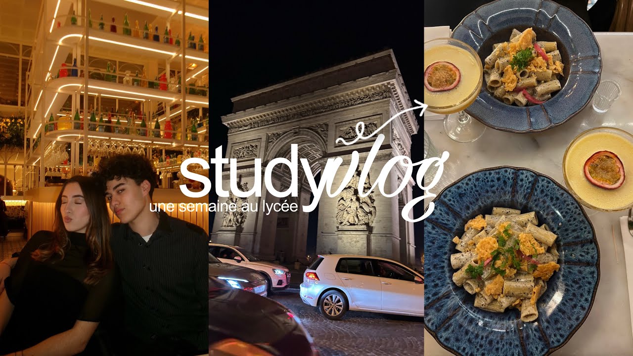 Study Vlog : une semaine avec moi au lycée 