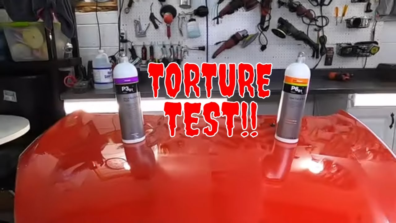 Испытание на пытку!! P3 01 и P6 01 Универсальная финишная глазурь от Koch Chemie!!