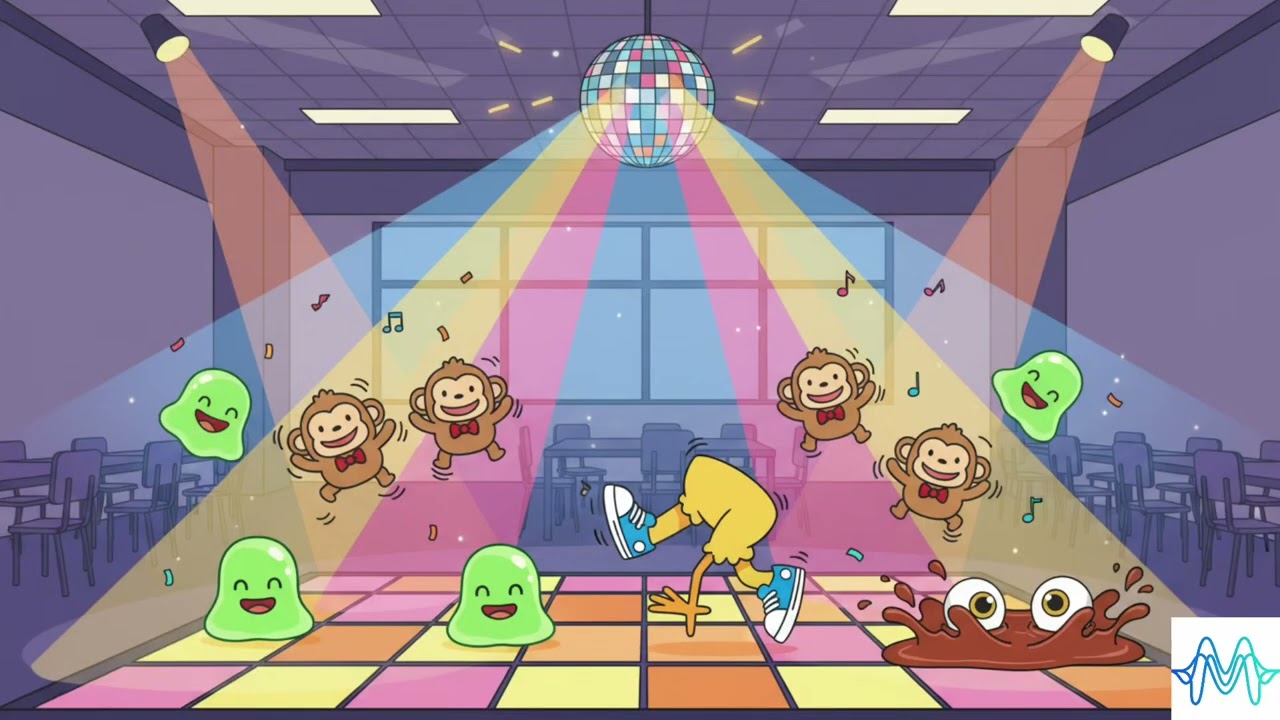 ​🟢 Great Green Gobs! | Silly Lunch Song for Kids