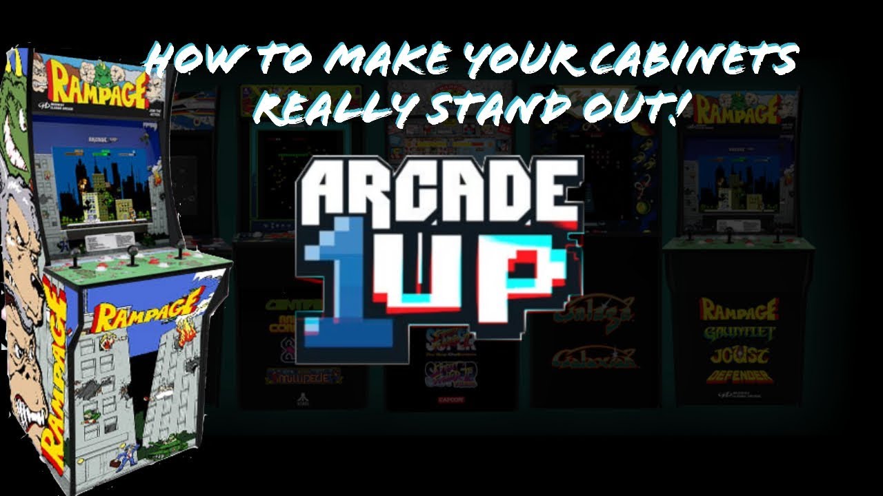 Arcade1Up Mods - How To Make Your Cabinets Really Stand Out!