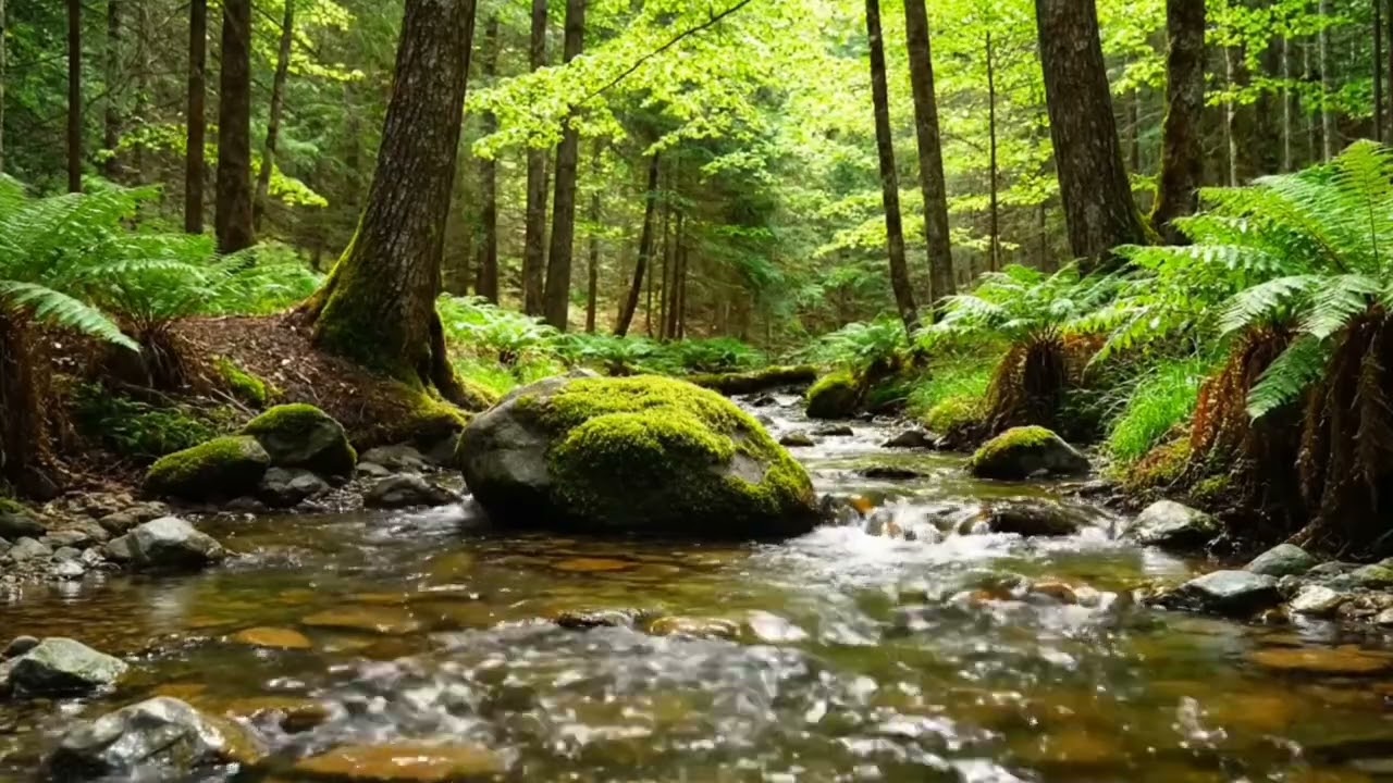 Instant Stress Relief: Calming River Sounds and Beautiful Birdsong