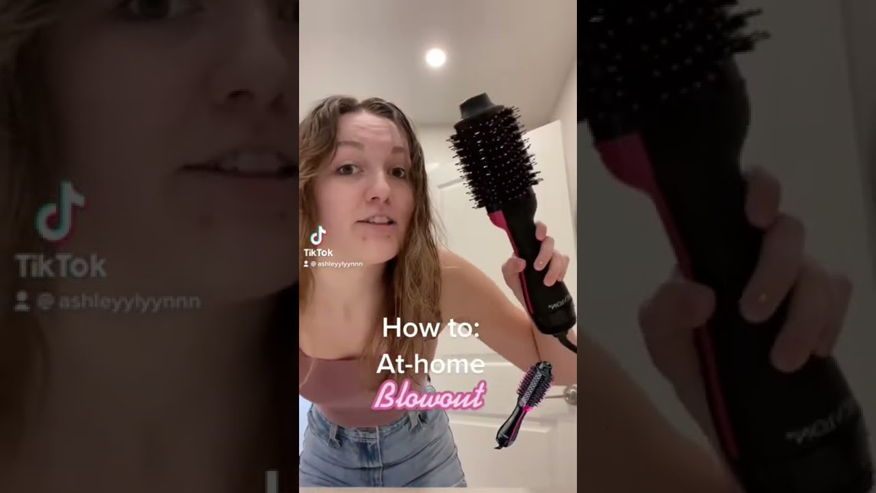How to give yourself an at-home blow out with Revlon blowdry brush 