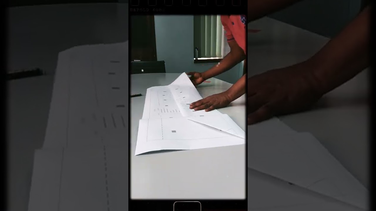 How to fold A1 sheet to A4