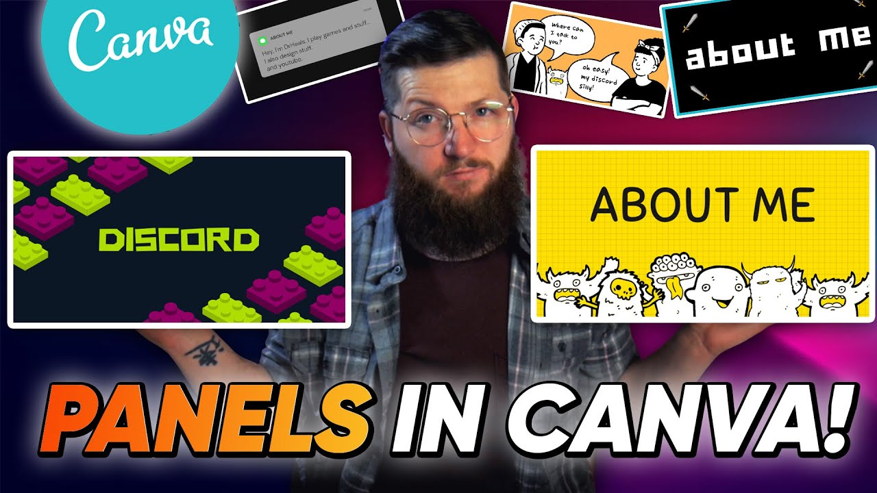 БЕСПЛАТНЫЕ панели для Twitch в Canva // [Урок по Canva]