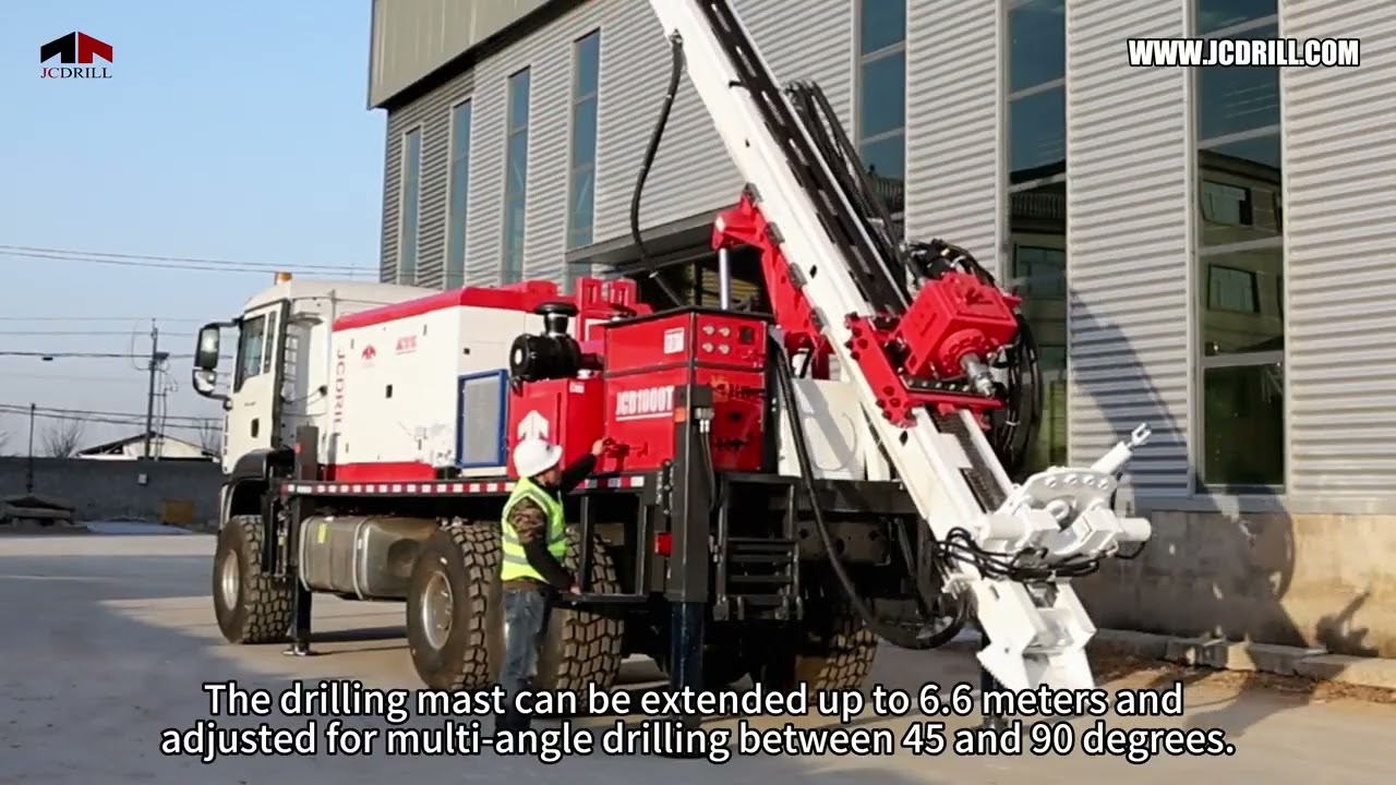 JCDRILL JCD1000T: Powerful Vehicle-Mounted Drilling Rig for Mining & Exploration