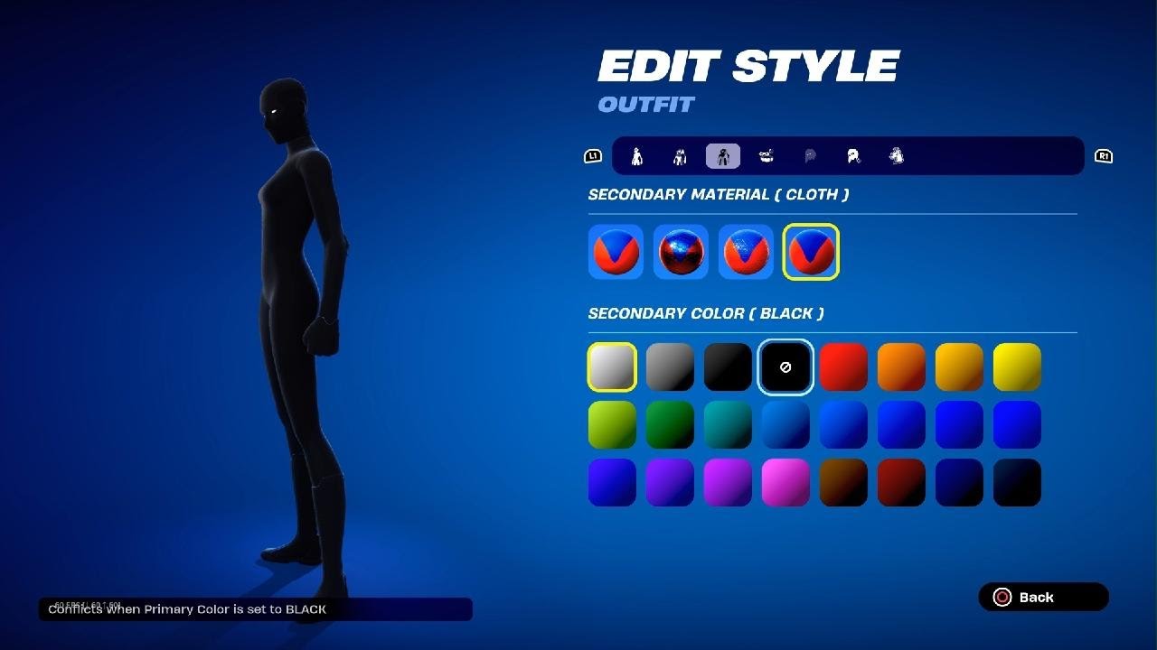 CRAZY FORT GLITCH__ALL BLACK SUPERHERO SKIN