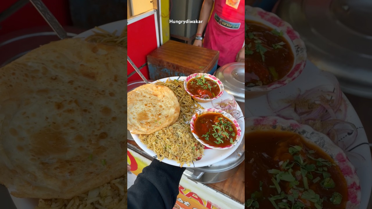 India's cheapest Chinese thali was found at the Graduate Fast Food wala 😱 #chicken #noodles #shorts