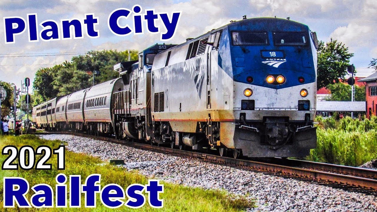Epic Amtrak Horn Shows and Dash 8 at Plant City Railfest 2021!