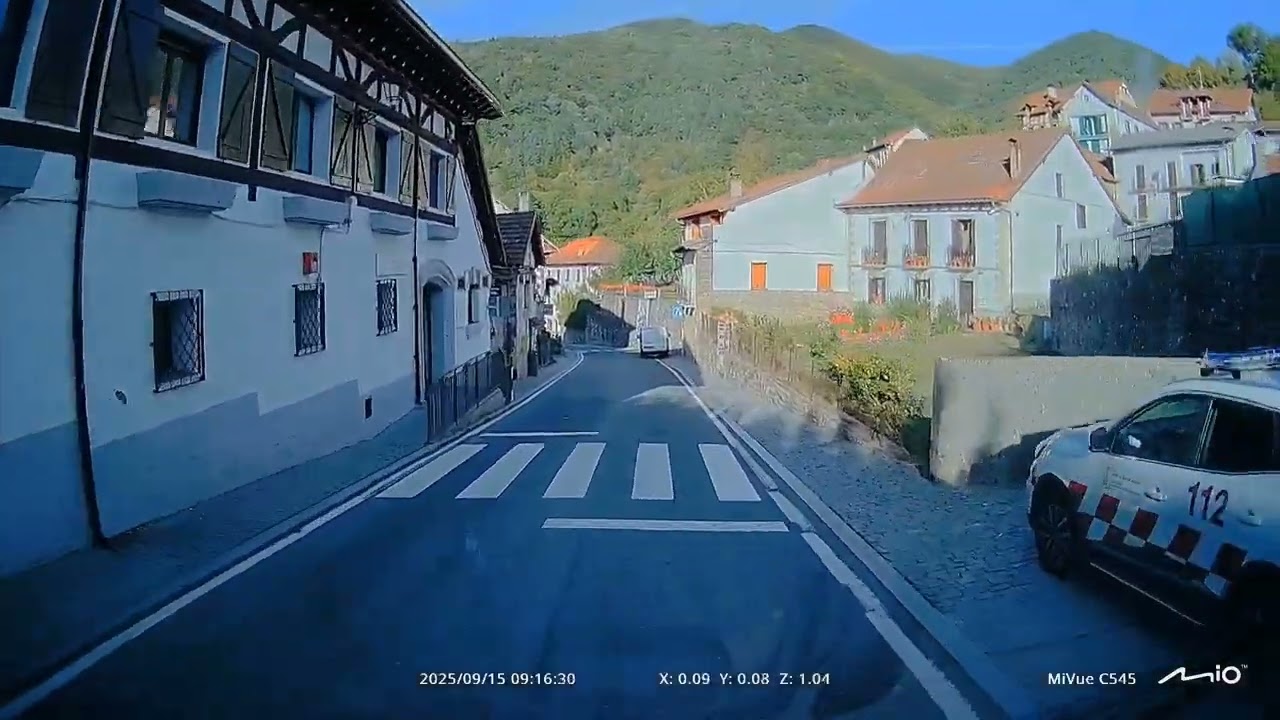 Driving through Isaba, Spain 15.9.2025
