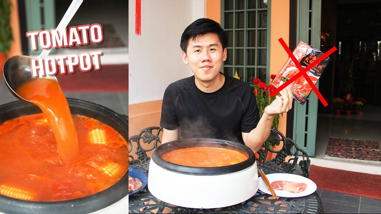 How-to-make Your Own Steamboat Soup Base | Hai Di Lao Tomato Hotpot 海底捞番茄火锅