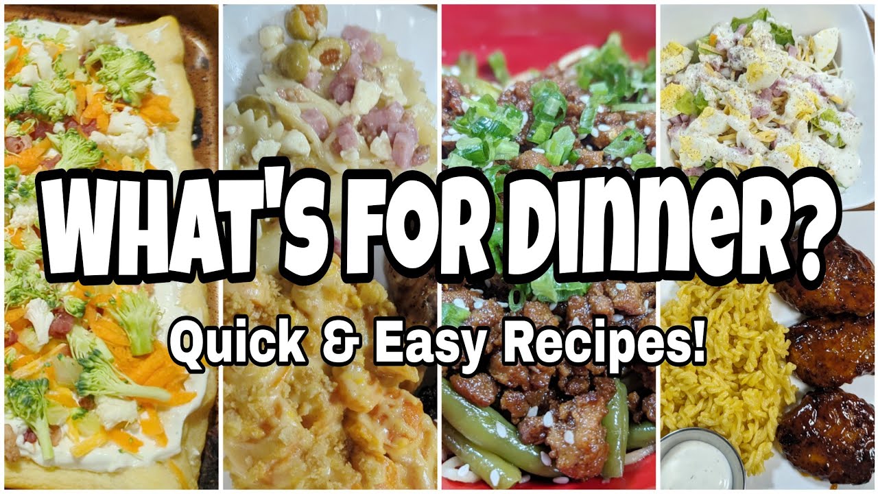 EASY MEALS TO MAKE AT HOME • What's for Dinner? • Delicious Budget Friendly Dinners • Easy Recipes