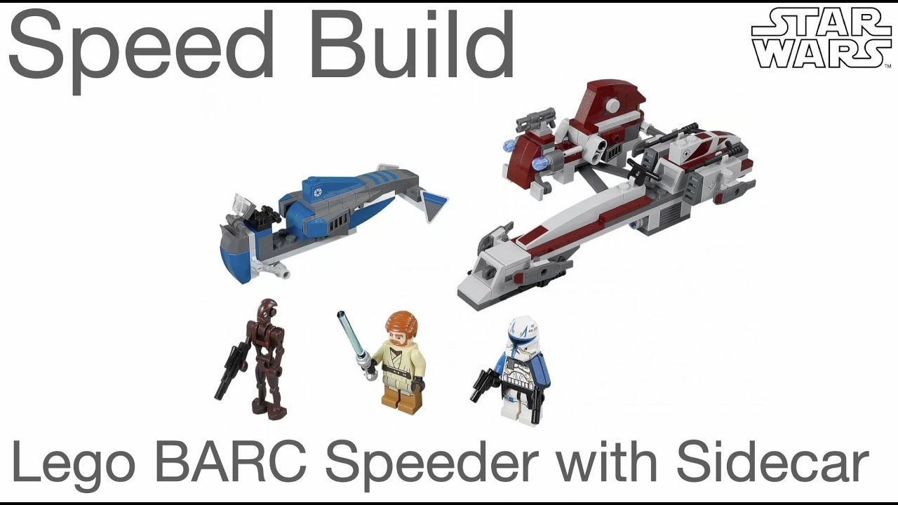 Lego 75012 BARC Speeder with Sidecar - Speed Build