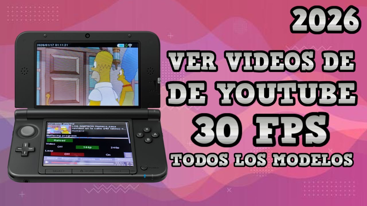 VER YOUTUBE a 30 FPS en tu NINTENDO 2DS/3DS [2026]