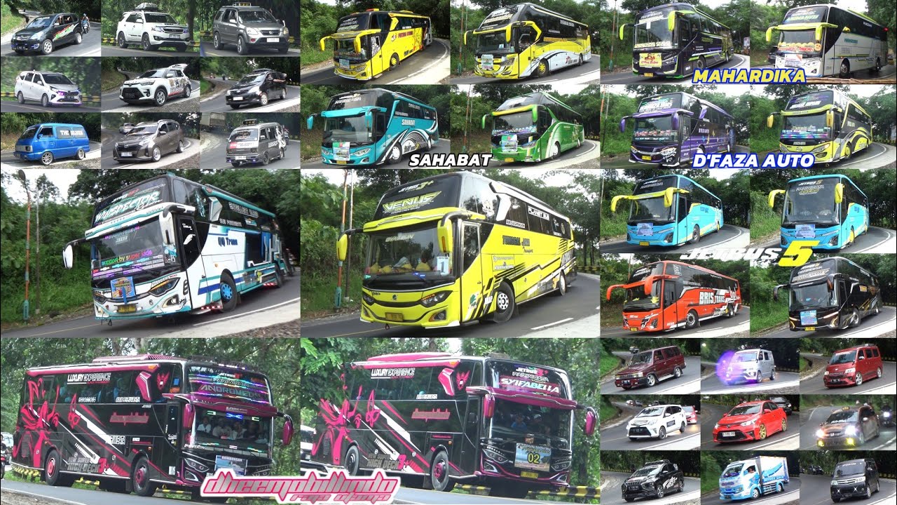 Full Telolet Bus Artis & Keluarga Telolet Car Indonesia Di Jalur Pangandaran
