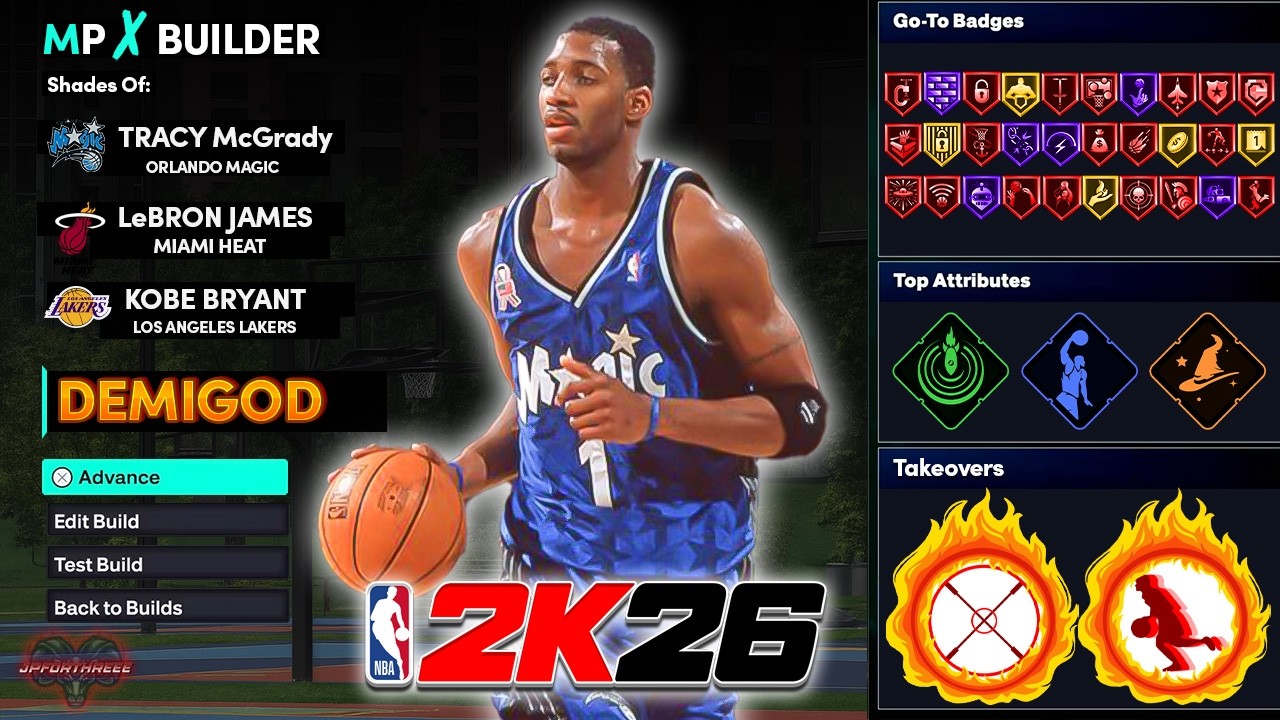 Эта сборка TMac от Orlando ростом 6 футов 8 дюймов неостановима в NBA 2K26