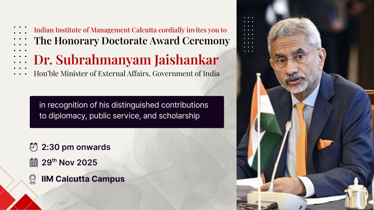 The Honorary Doctorate Award Ceremony.