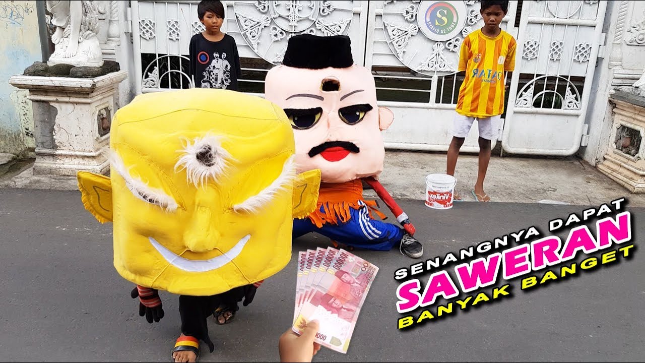 BADUT MAMPANG KENA SAWER RATUSAN RIBU, Seneng Banget dapat Rejeki Nomplok