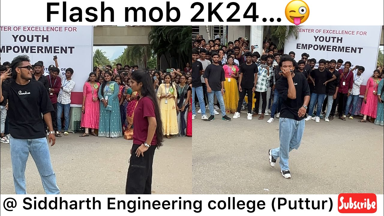 Flash Mob -Siddharth Engineering College (Puttur).😎🥰.       #collegelife #mustwatchnow #explore#love